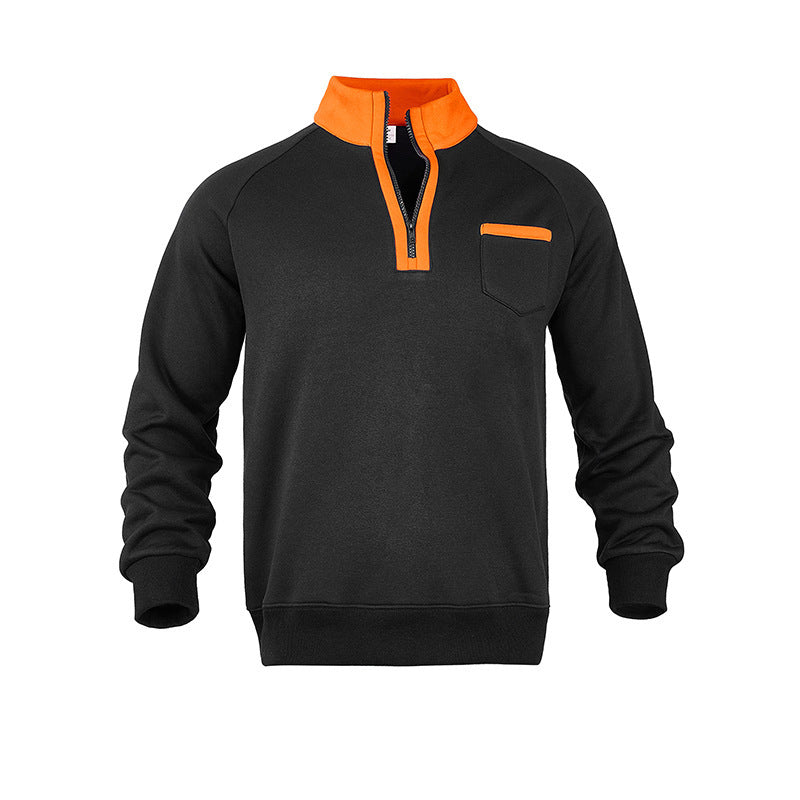 Men's sweatshirt with half zipper and moisture-regulating fabric Lisslune