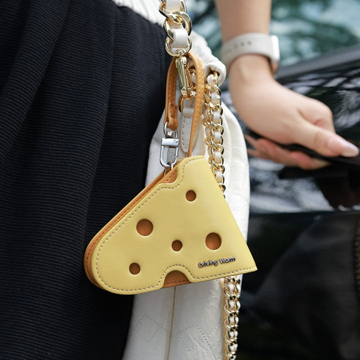 Lisslune | Cute Cheese Keychain Pouch