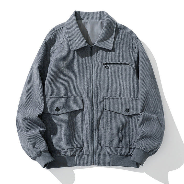 Men's cord jacket with practical pockets and high-quality workmanship Lisslune