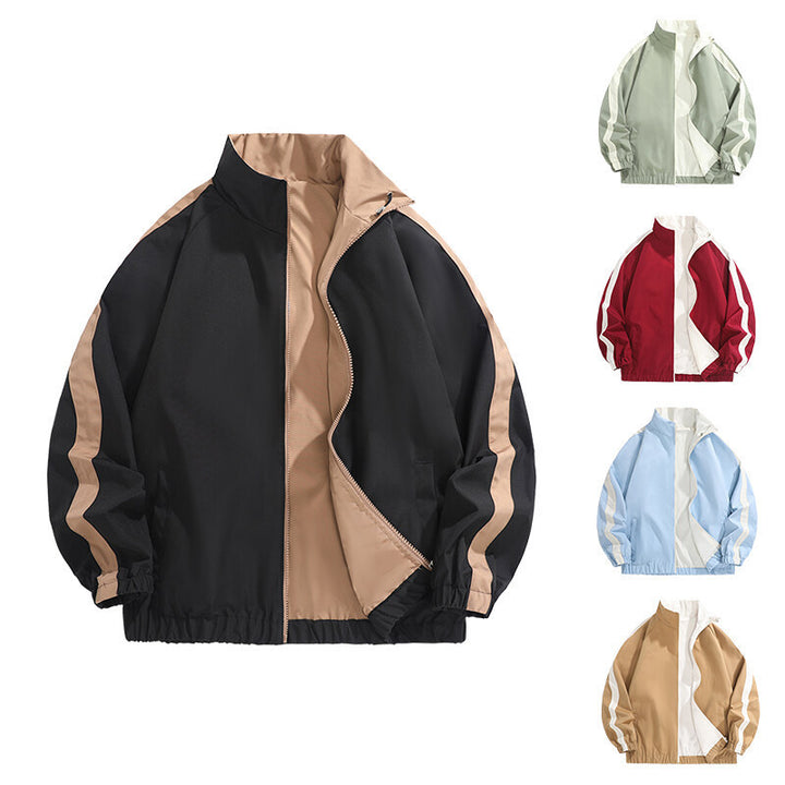Men's fashionable casual jacket with sporty cut and contrasting accents Lisslune