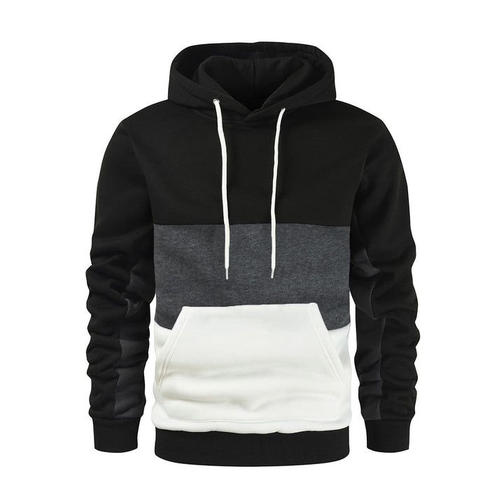 Men's hoodie with fashionable color block design Lisslune