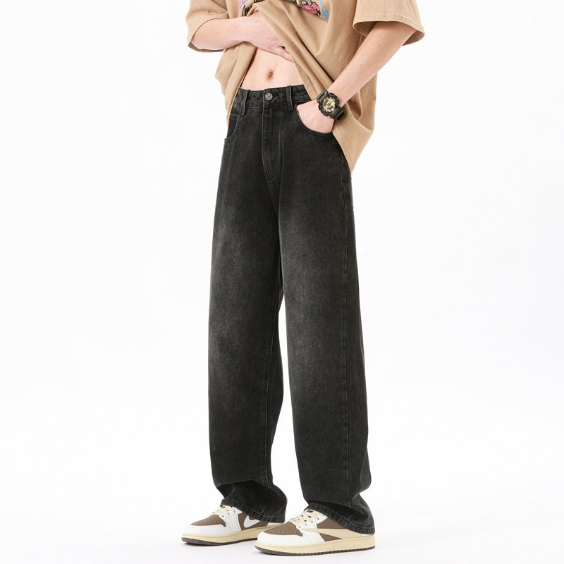 Men's wide jeans with a casual cut Lisslune