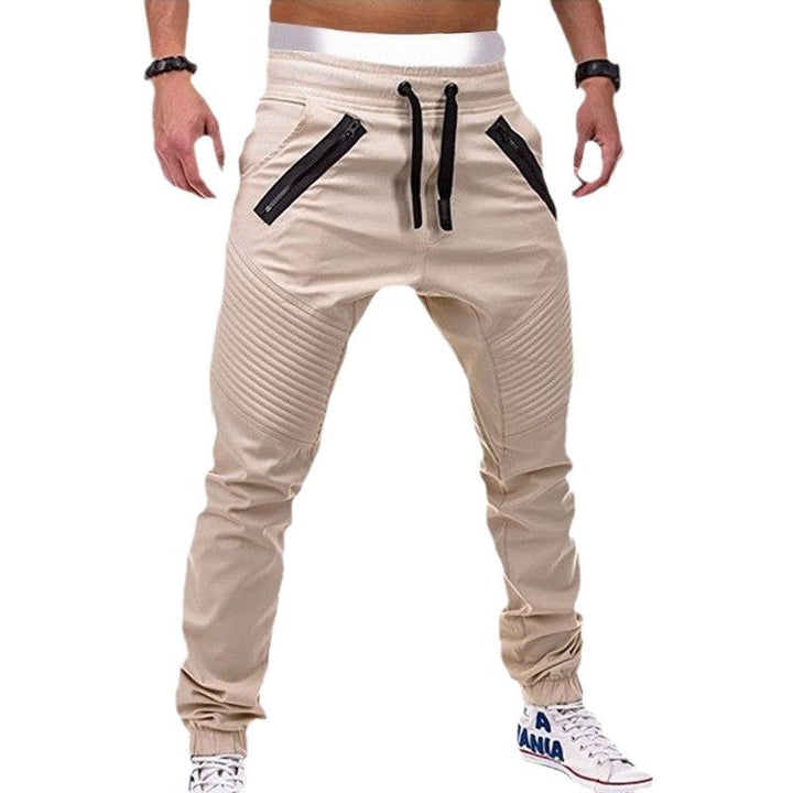 Men's jogging pants with modern zip pockets and stylish rib details Lisslune