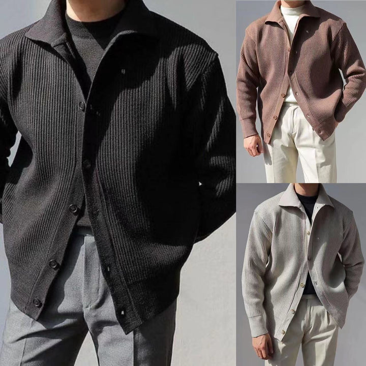 Men's Structured Button-Down Jacket Lisslune