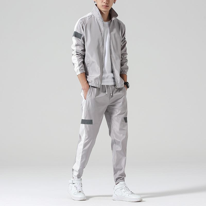 Men's sporty two-piece with fashionable contrast elements Lisslune