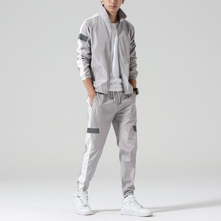 Men's sporty two-piece with fashionable contrast elements Lisslune