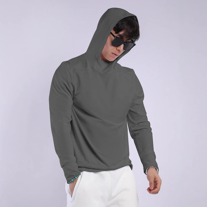 Men's Breathable Training Top with Innovative Hood and Moisture-Regulating Material Lisslune