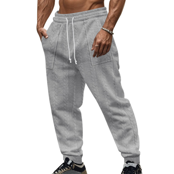 Men's Comfortable Training Pants with Side Pockets and Adjustable Drawstring Lisslune