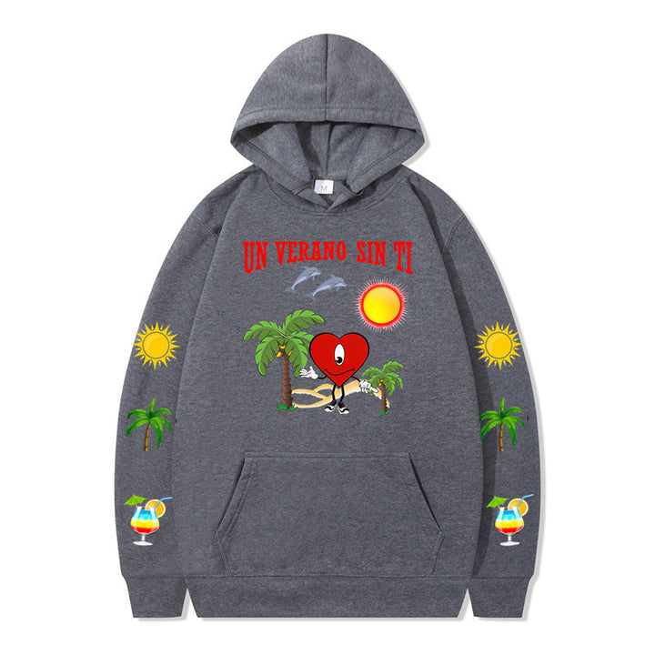 Women's hoodie with vibrant summer motif and comfortable fit Lisslune