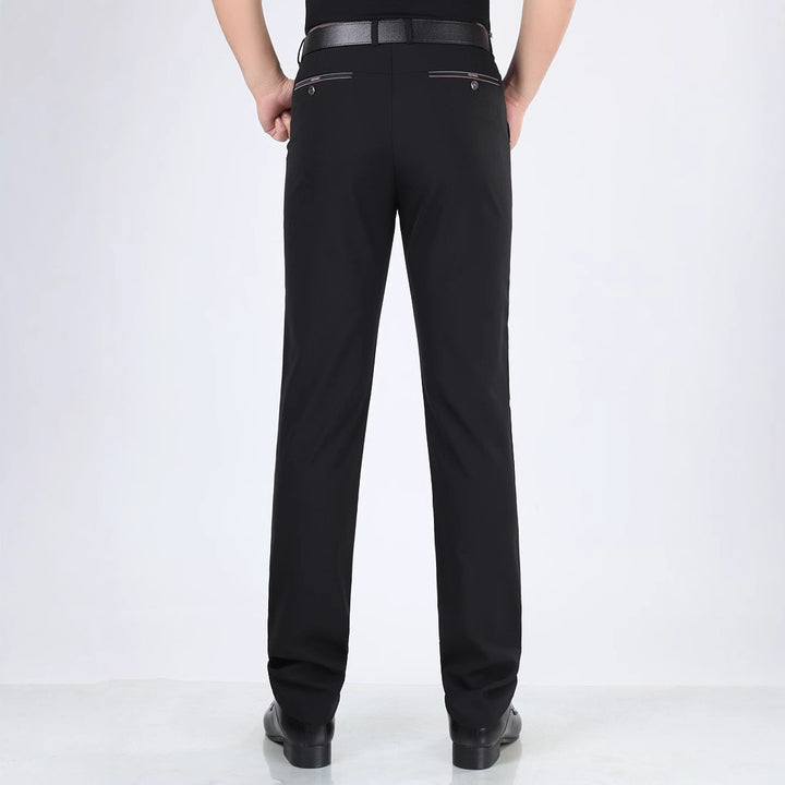 Men's Stretch Suit Trousers with Elegant Waistband Lisslune