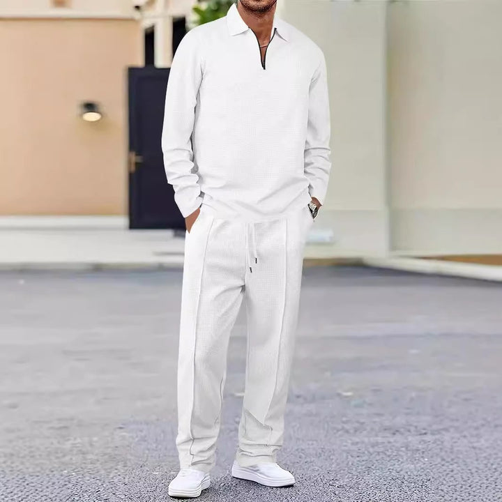 Men's sporty polo shirt and jogging pants set Lisslune