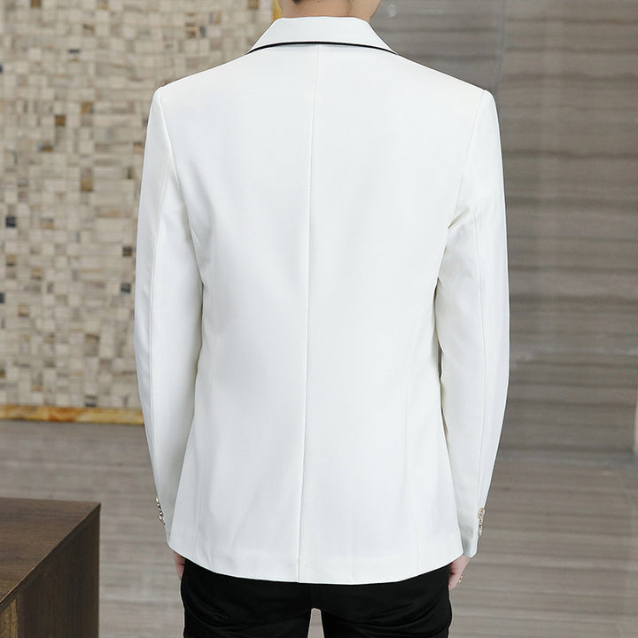 Men's elegant blazer jacket with contrasting accents Lisslune