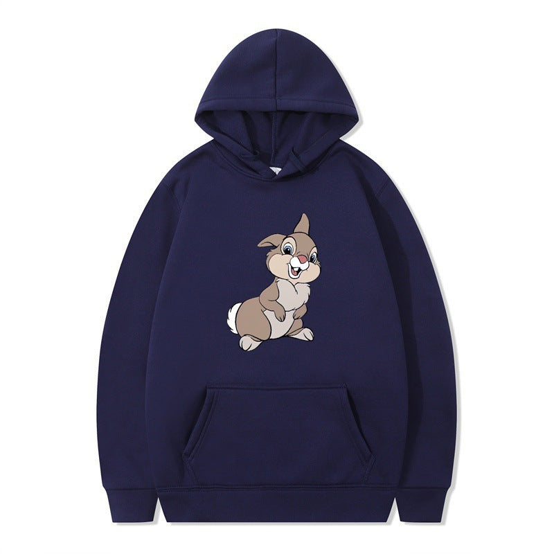 Women's hooded sweatshirt with cute rabbit design and comfortable kangaroo pockets Lisslune