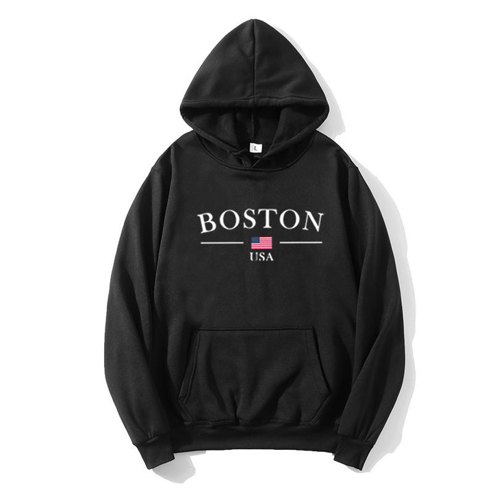 Women's hoodie with Boston print Lisslune