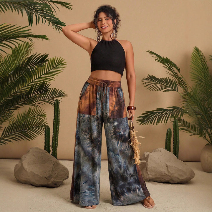 Women's Stylish Loungewear Set with Casual Cut and Fashionable Pattern Lisslune