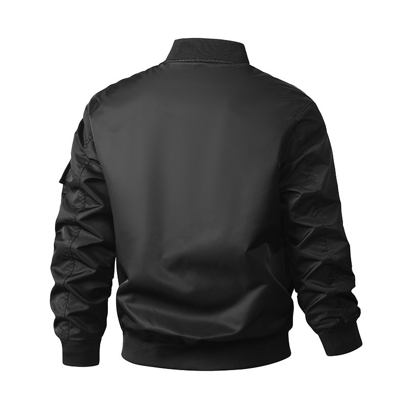 Men's modern bomber jacket with practical zip pockets Lisslune