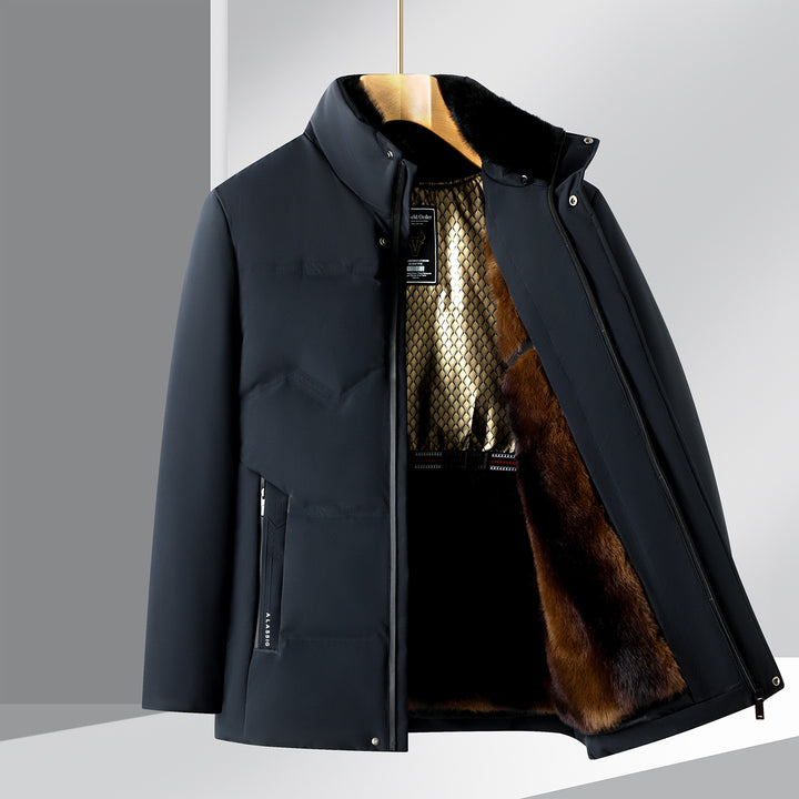Men's Warming Winter Jacket with Stylish Details Lisslune