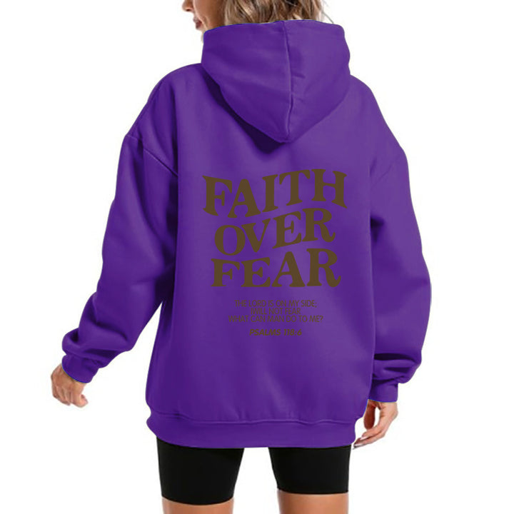 Women's hoodie with motivational lettering and comfortable fit Lisslune