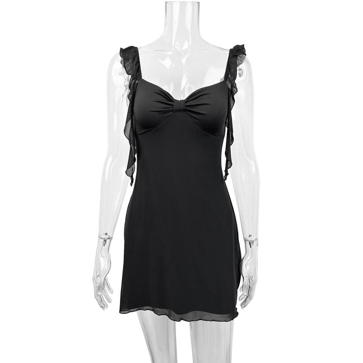 Damen Elegantes trägerloses Minikleid mit raffiniertem Schleifendetail Lisslune