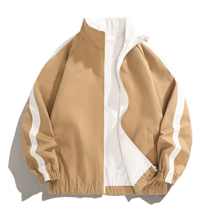 Men's fashionable casual jacket with sporty cut and contrasting accents Lisslune