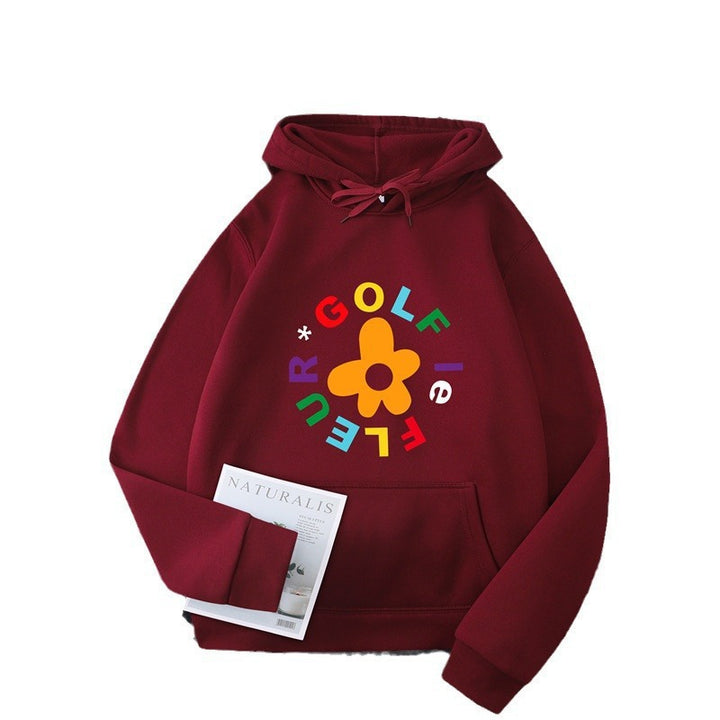 Women's hoodie with creative floral graphic design and comfortable fit Lisslune