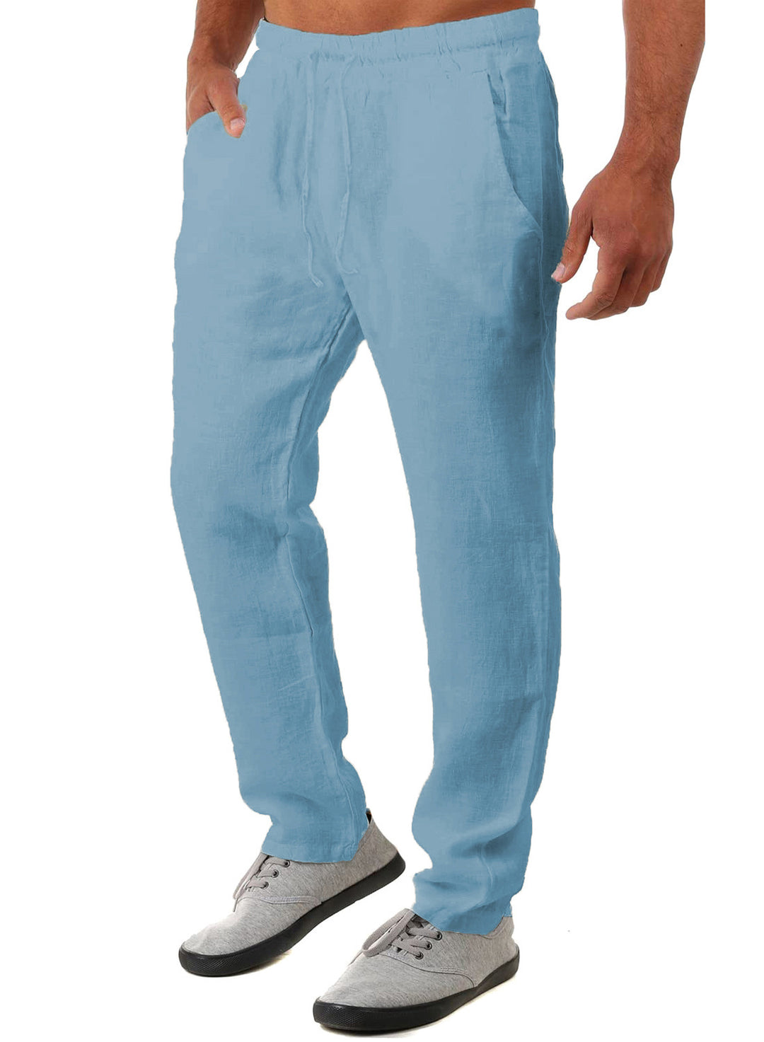 Men's Airy Linen Pants Lisslune