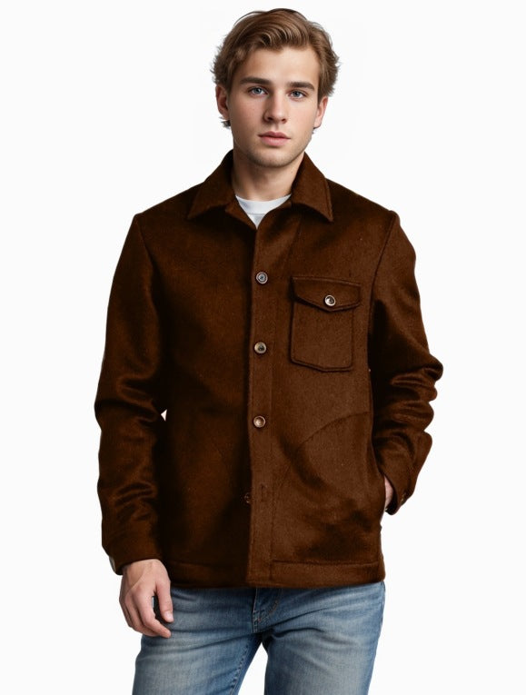 Men's wool jacket with practical pockets Lisslune