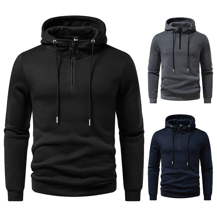 Men's hoodie with modern zipper and breathable material Lisslune