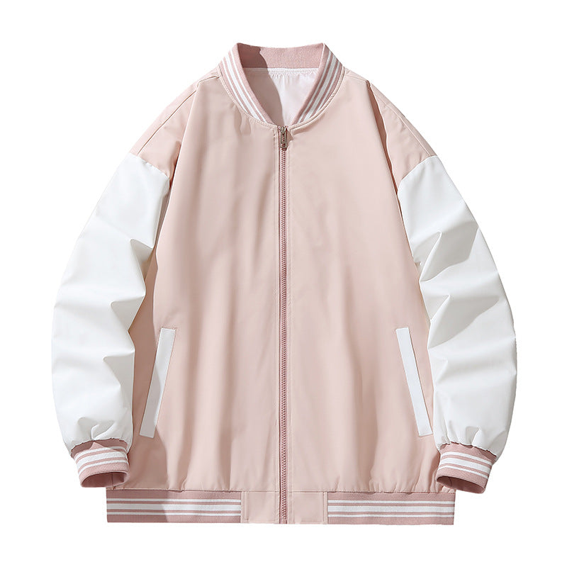 Men's sporty transitional jacket with striped sleeves Lisslune