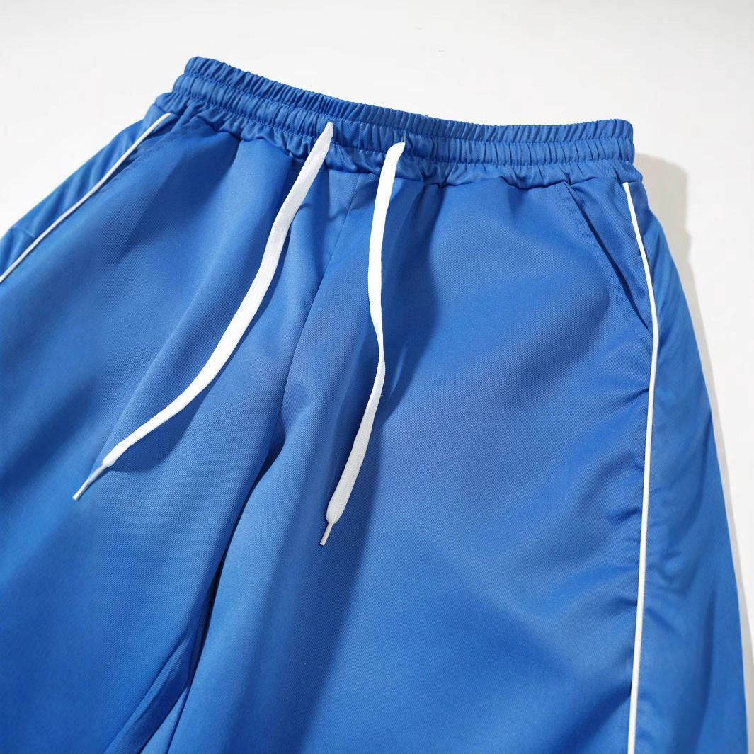 Men's sporty leisure pants with side piping Lisslune