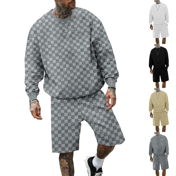 Men's casual sweatshirt and shorts set Lisslune