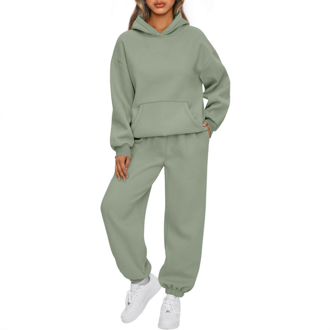 Ladies casual hoodie and jogger set with high wearing comfort Lisslune