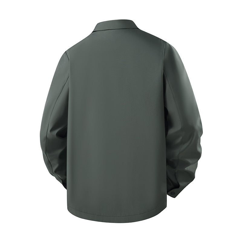 Men's casual transitional jacket with lightly insulating inner lining and practical side pockets Lisslune