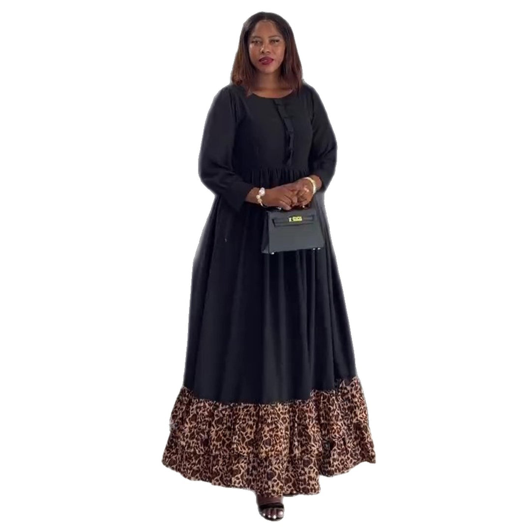 Women's maxi dress with chic ruffle hem and button detail Lisslune