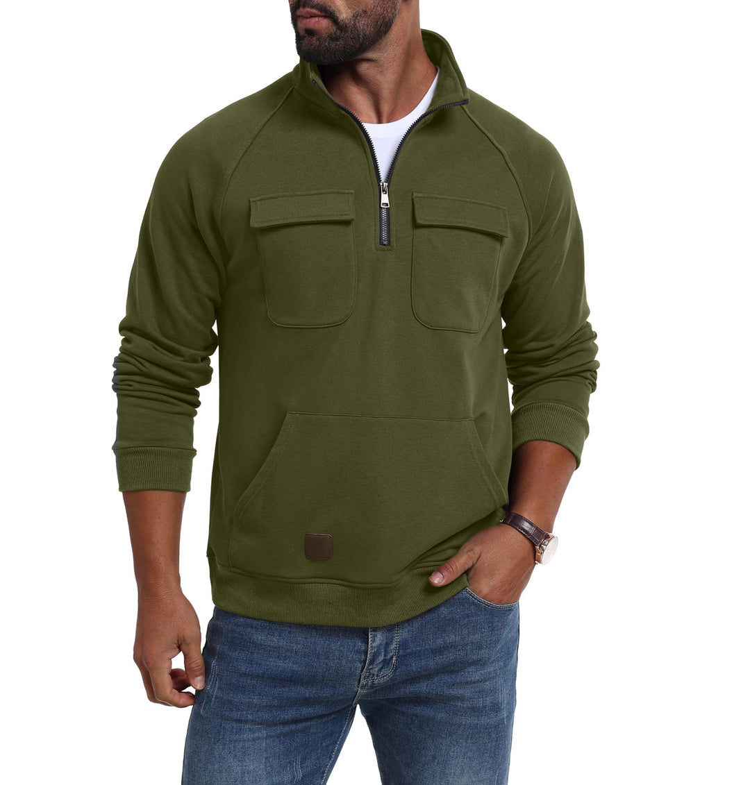 Men's functional sweater with practical pockets Lisslune