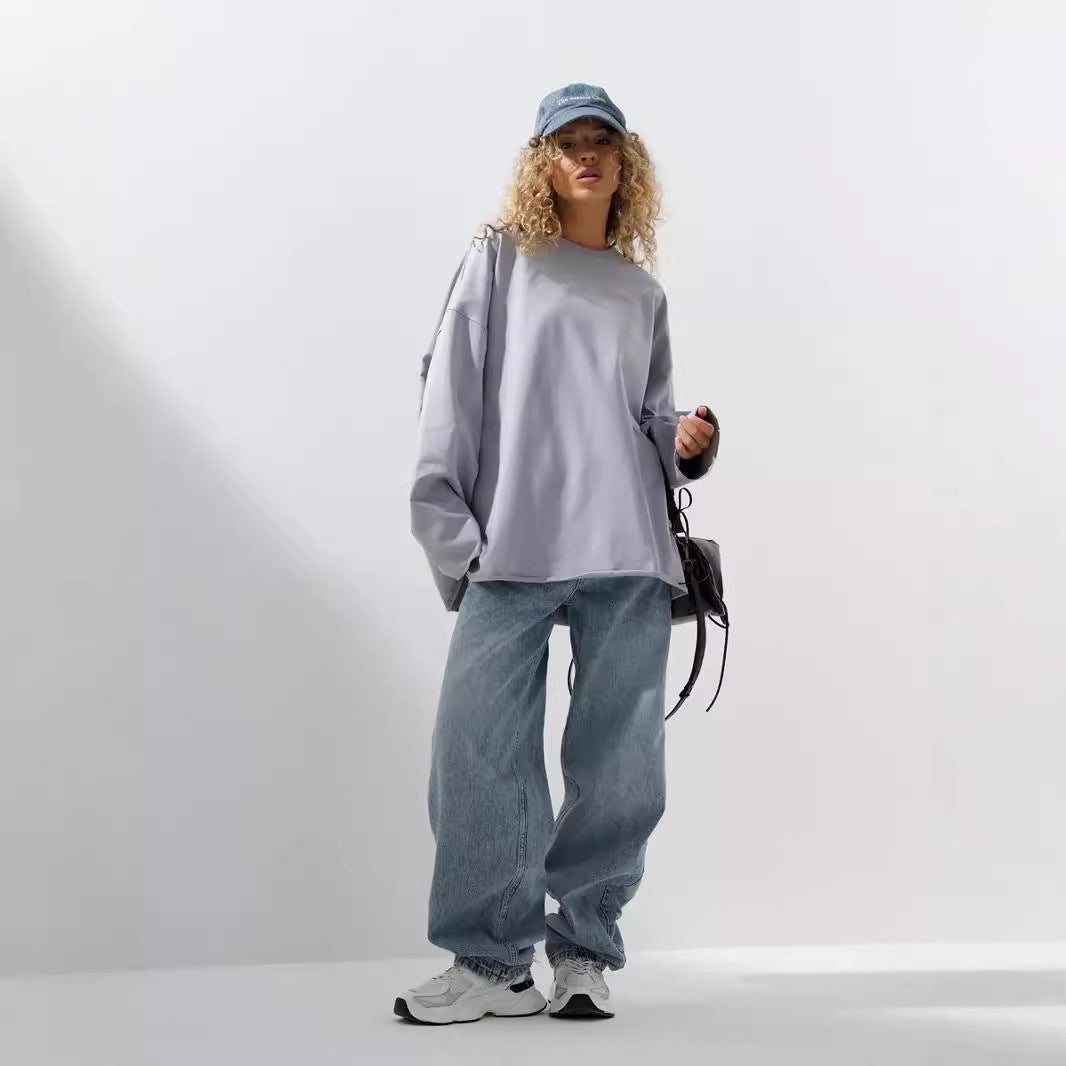 Women's oversized long sleeve shirt Lisslune