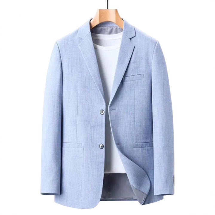 Men's fashionable and lightly padded blazer with a slim fit and classic pockets Lisslune