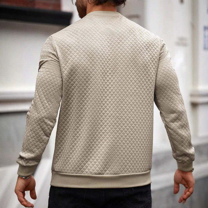Men's Textured Sweatshirt Lisslune