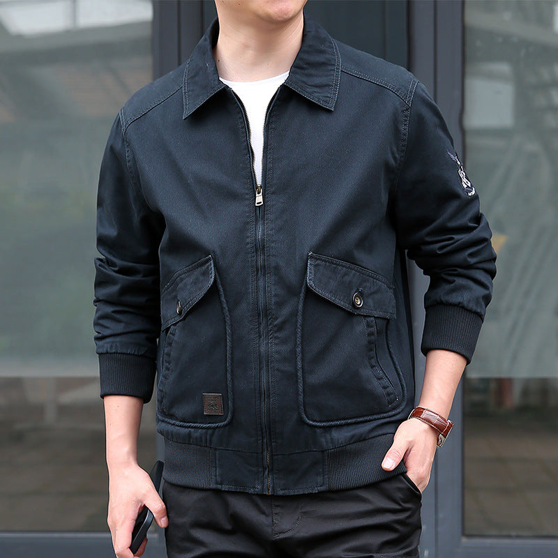 Men's Lightweight Utility Jacket with Practical Pockets Lisslune