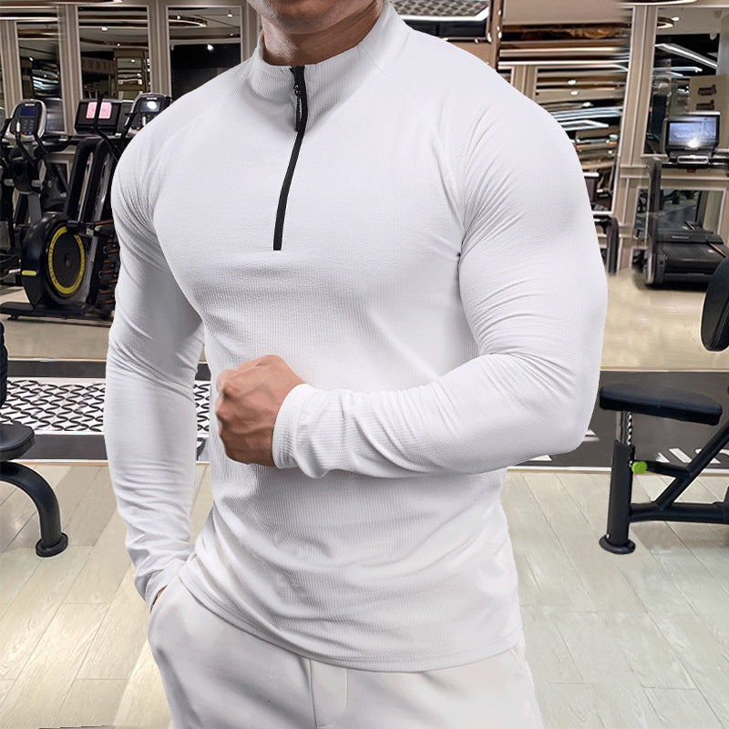 Men's functional shirt with half zipper and breathable structure Lisslune