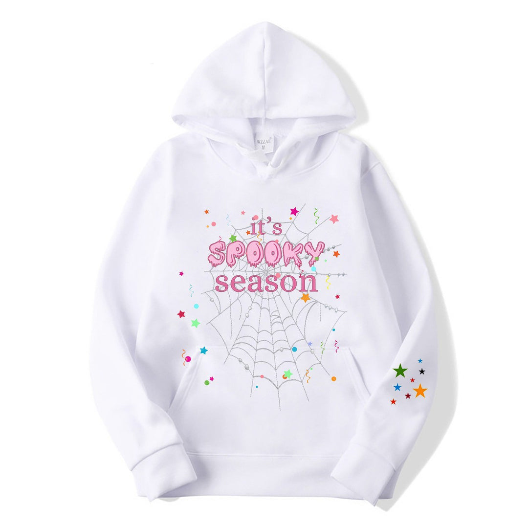 Women cozy hoodie with graphic Halloween design Lisslune