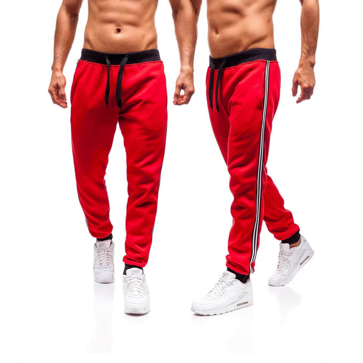 Men's sporty sweatpants with side stripes Lisslune