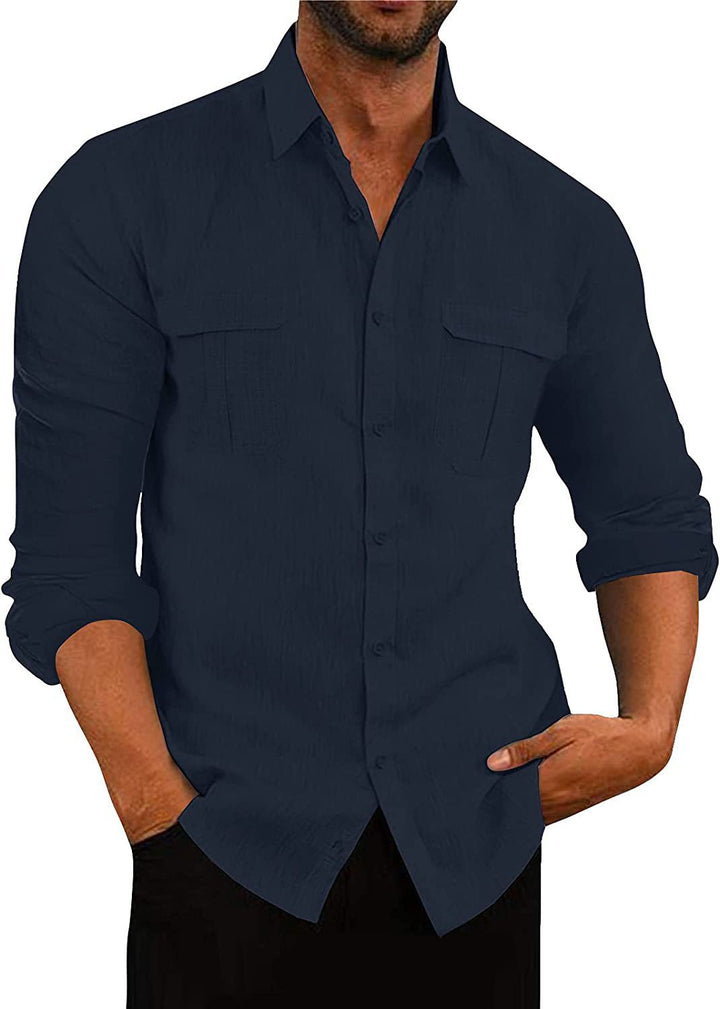 Men's shirt with two breast pockets and modern cut Lisslune