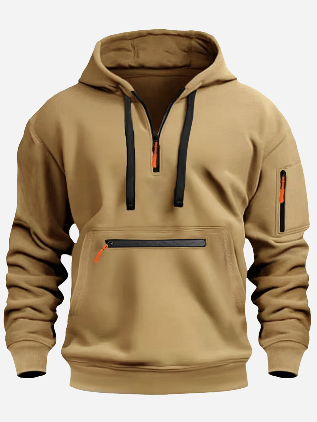 Men's stylish hoodie with practical zippered pockets Lisslune