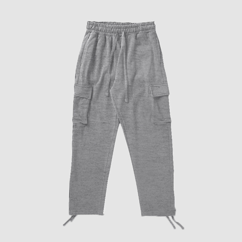Men's cargo jogging pants with elastic waistband and practical side pockets Lisslune