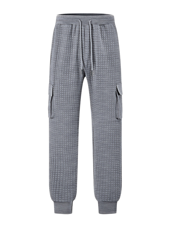 Men's cargo jogging pants with elastic waistband and practical side pockets Lisslune