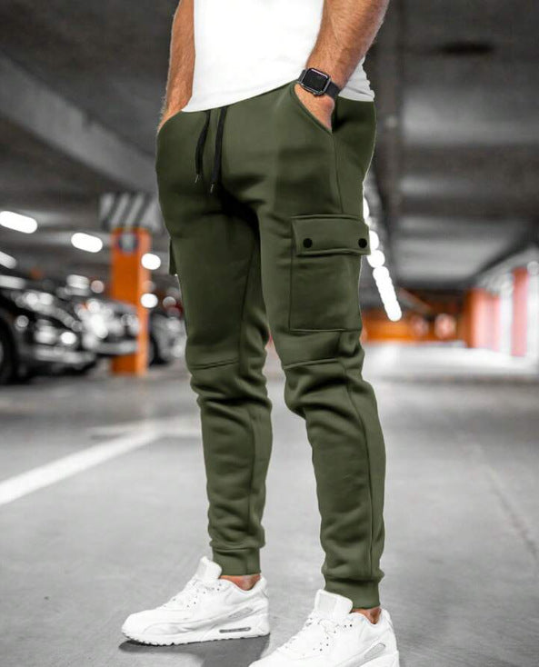 Men's Functional Cargo Jogging Pants with Practical Side Pockets Lisslune
