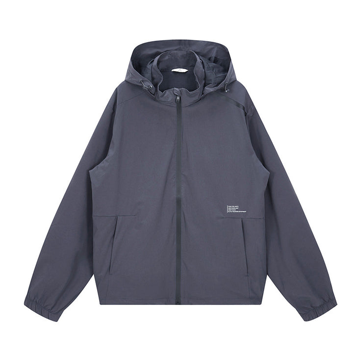 Men's Lightweight Outdoor Jacket with Adjustable Hood and Waterproof Material Lisslune