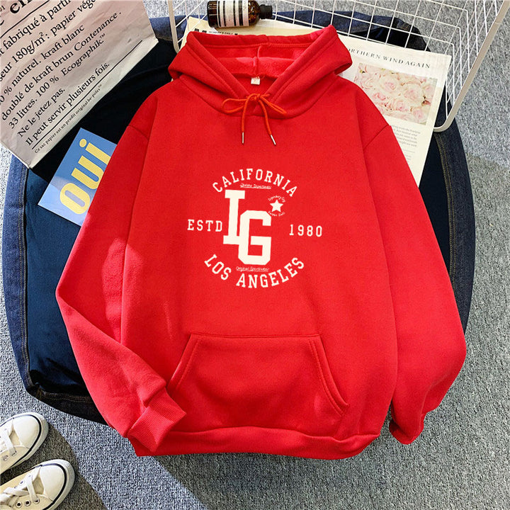 Women's hoodie with sporty California print Lisslune