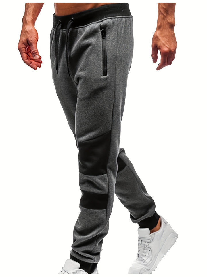 Men's sporty jogging pants with stylish contrast details Lisslune
